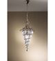 Soffiati design brass pendant chandelier with blown glass