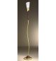 Forme Design cone floor lamp that has drill, flame cut & glass details