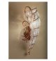 Soffiati design seashell shape wall light with blown glass inside