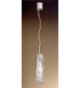 Forme Design silver pendant that has drill, flame cut & glass details