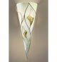 Butterfly design cone shaped wall light that has shaped butterfly fly wing decorations