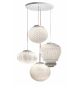Arabesque Design Decorated Glass Chandelier