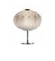 Arabesque Design Egg and Dart Style Glass Table Lamp