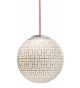 Arabesque Design Trellis Style Glass Pendant