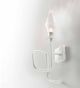 Fifty Design Worked Metal and Prism Glass 1 Light Wall Lamp