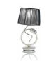 Ombrello Design Chrome Table Lamp with Swarovski Crystal
