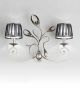 Pavone Design Chrome Armed Wall Light with Swarovski Crystal