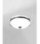Pavone Design Glass with Metal Frame Flush Fitting Light