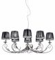 Pavone Design 8 Arm Metal Chandelier