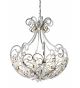 Dream Design Forged Iron and Glass Chandelier