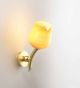 Bud Design Blown Glass and Metal Wall Light