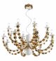Trimming Design Chandelier with Gold Roses