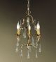 Villa Design Hand Bent Pendant with Crystal Drops