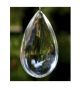 Smooth Glass Pear Drops
