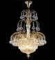 Elegant tiered 8 Light Crystal Chandelier