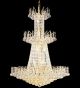 Three tiered regency style crystal chandelier