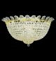 Surface mounted dome crystal chandelier