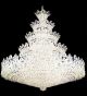 Elegant tiered plate shaped crystal chandelier