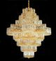 Diamond shaped elegant crystal chandelier