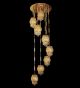 Crystal Stairwell Chandelier With Hanging Lanterns