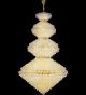 Tiered diamond shaped crystal chandelier