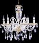 8 Light Chandelier with Hanging Crystal