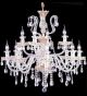 Pristine tiered 12 light crystal drop chandelier