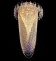 Surface mounted 6 light hanging bead chandelier
