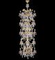 Crystal Stairwell Floral Chandelier