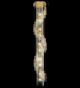 Stairwell Crystal Spiral Chandelier