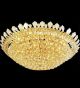 Dome surface mounted crystal chandelier