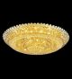 Surface mounted 52 light crystal chandelier