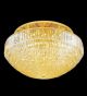 Surface mounted 32 light dome crystal chandelier