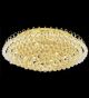 Surface mounted 18 light circle crystals chandelier