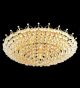 Surface mounted 22 light circular crystal chandelier
