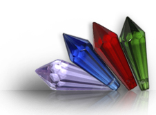 COLOURED CRYSTAL